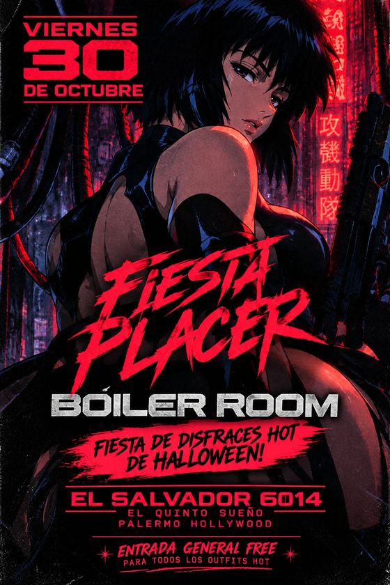 Fiesta Placer Halloween Boiler Room flyer, October 30, 2026